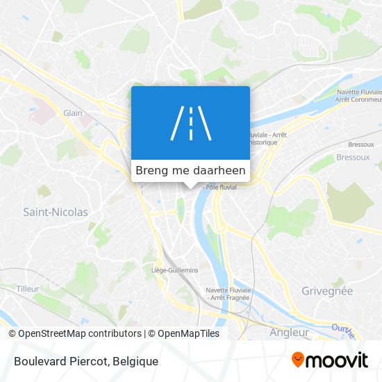 Boulevard Piercot kaart