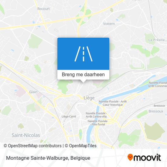 Montagne Sainte-Walburge kaart