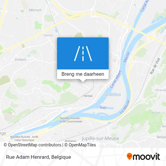 Rue Adam Henrard kaart