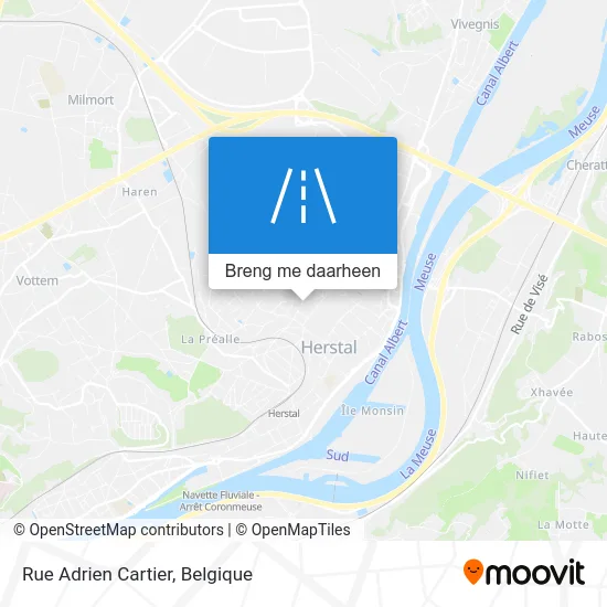 Rue Adrien Cartier kaart