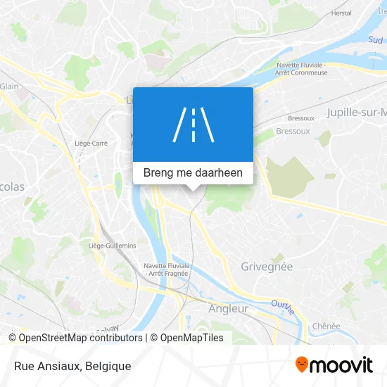 Rue Ansiaux kaart