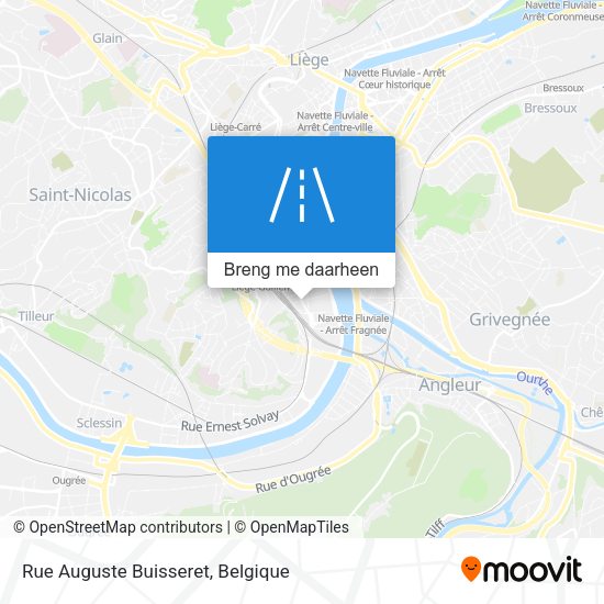 Rue Auguste Buisseret kaart