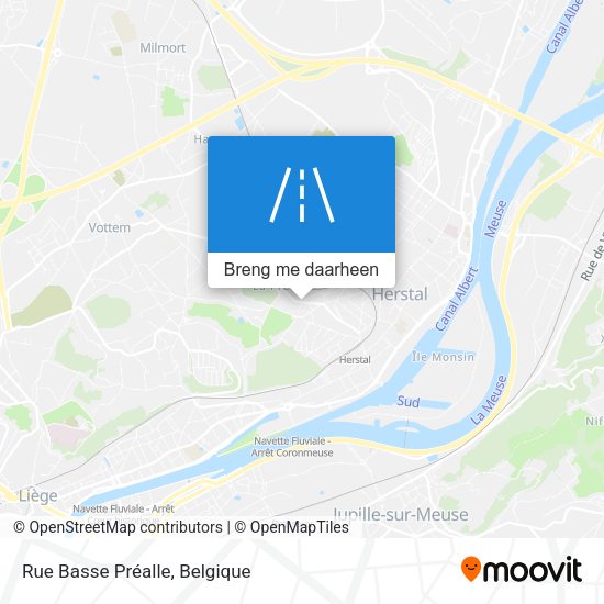 Rue Basse Préalle kaart
