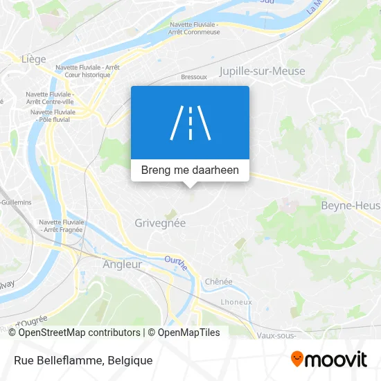 Rue Belleflamme kaart