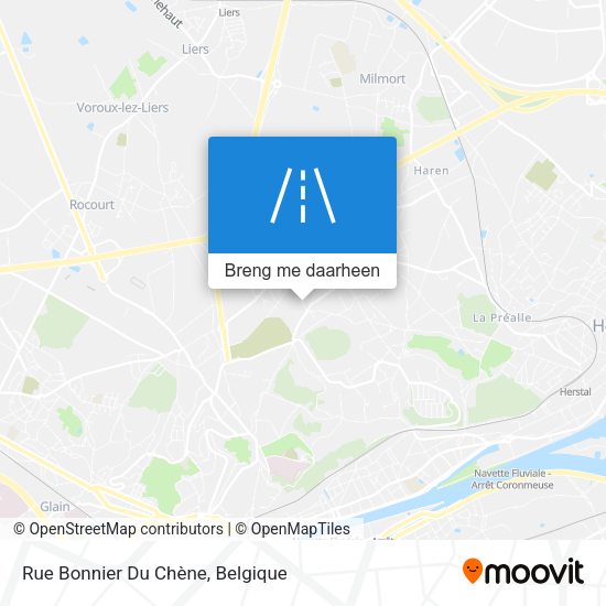 Rue Bonnier Du Chène kaart