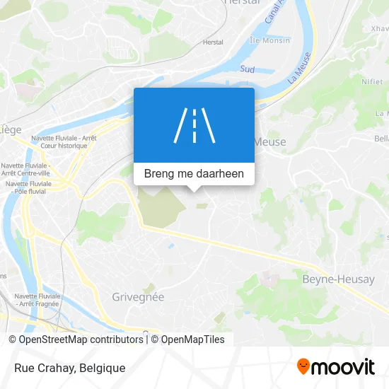 Rue Crahay kaart