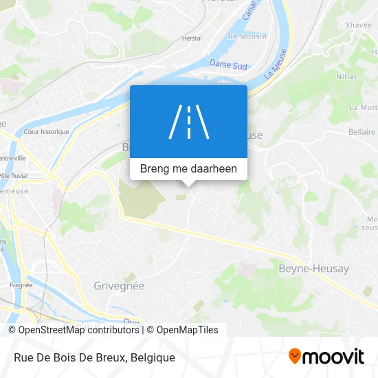 Rue De Bois De Breux kaart