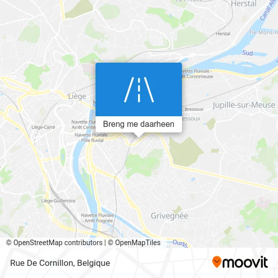 Rue De Cornillon kaart