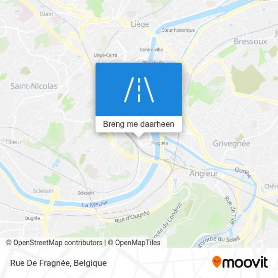 Rue De Fragnée kaart