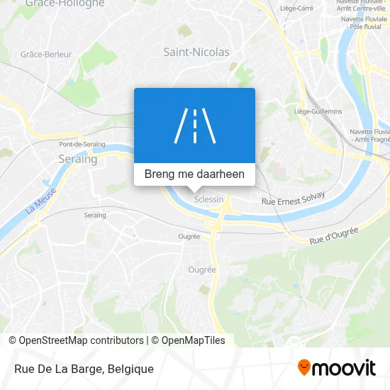 Rue De La Barge kaart