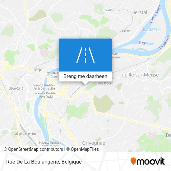 Rue De La Boulangerie kaart