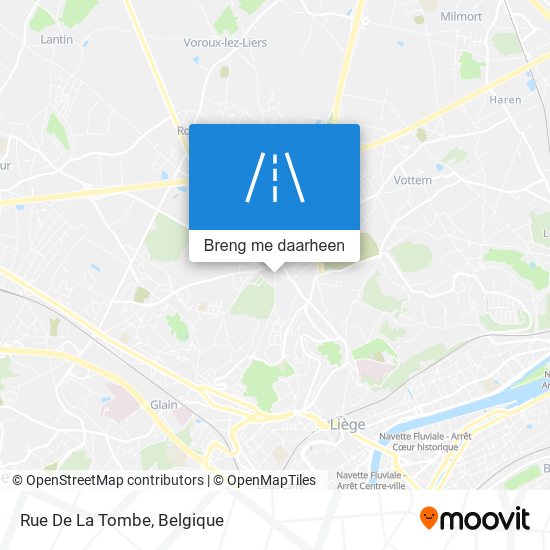 Rue De La Tombe kaart