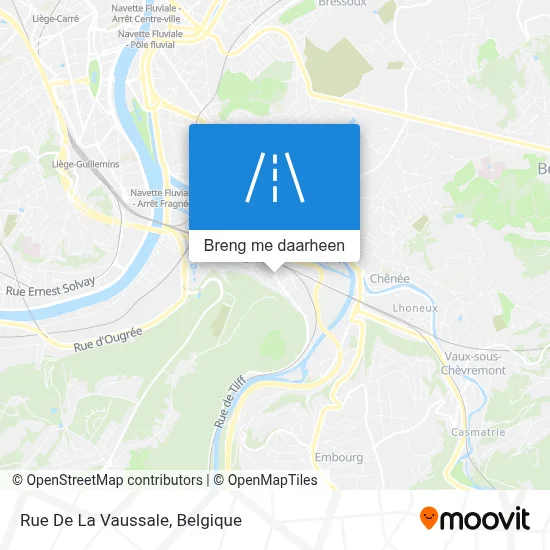 Rue De La Vaussale kaart