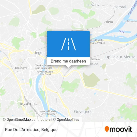 Rue De L'Armistice kaart