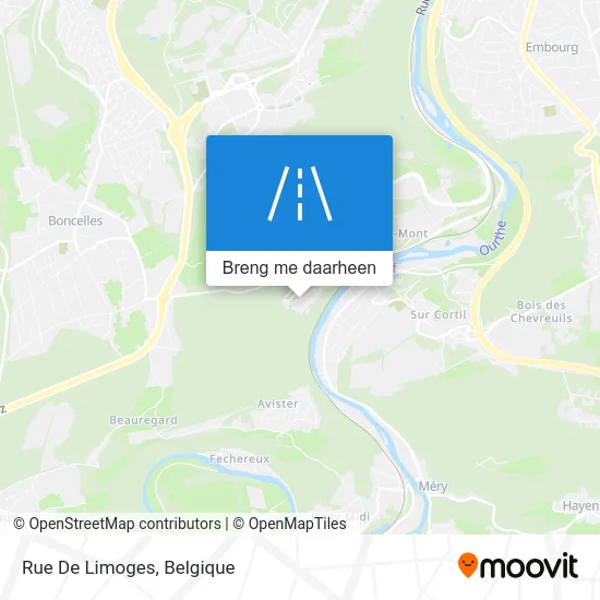 Rue De Limoges kaart