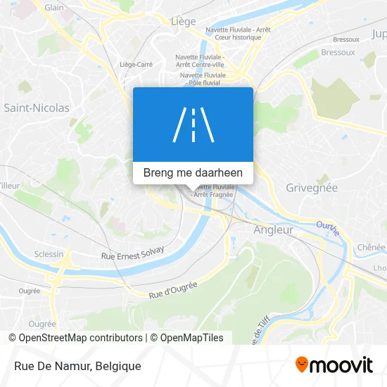 Rue De Namur kaart