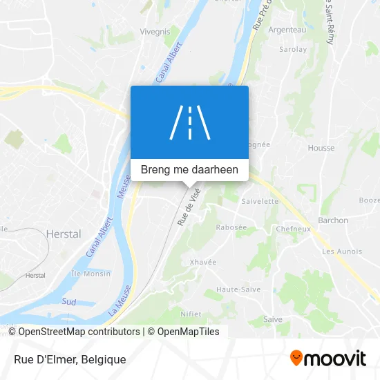 Rue D'Elmer kaart