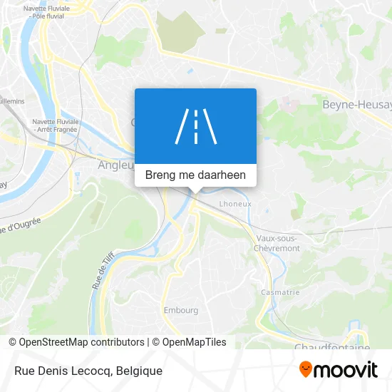 Rue Denis Lecocq kaart