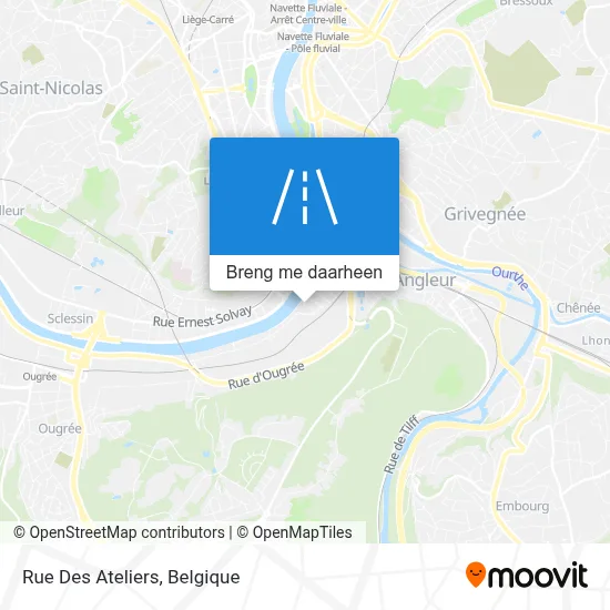 Rue Des Ateliers kaart