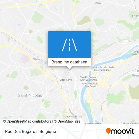 Rue Des Bégards kaart