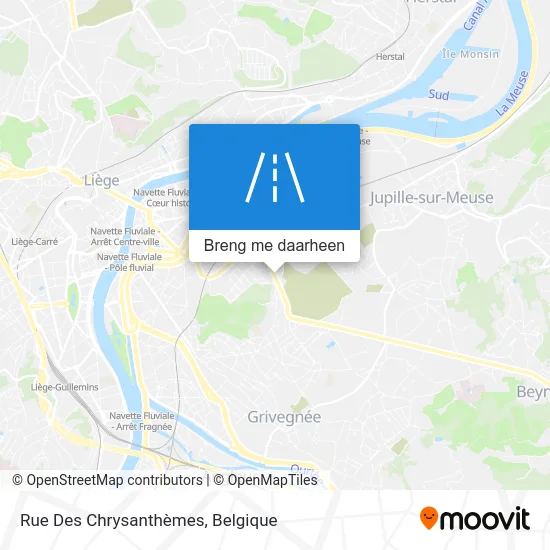 Rue Des Chrysanthèmes kaart