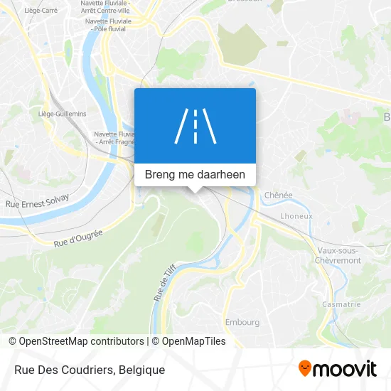 Rue Des Coudriers kaart