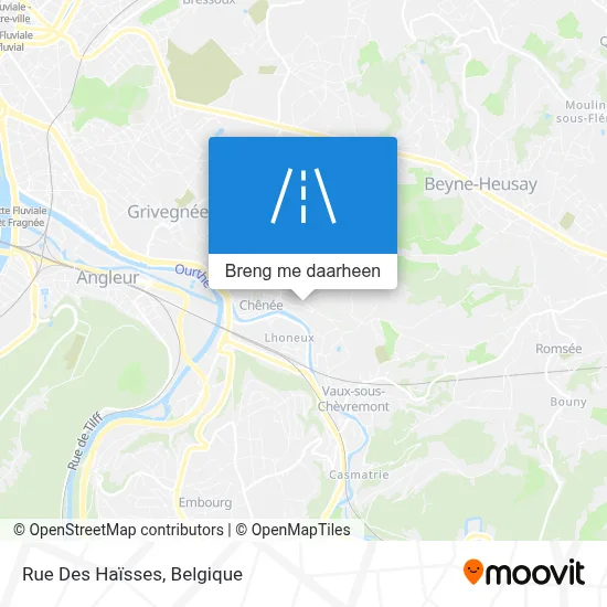 Rue Des Haïsses kaart