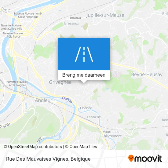 Rue Des Mauvaises Vignes kaart