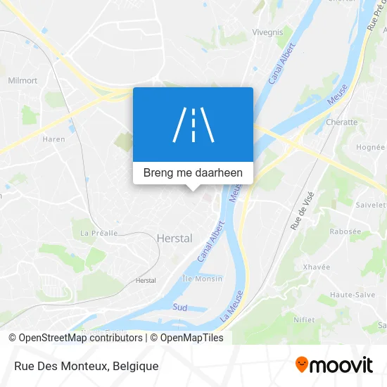 Rue Des Monteux kaart