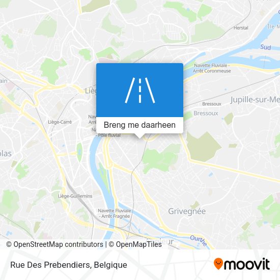 Rue Des Prebendiers kaart