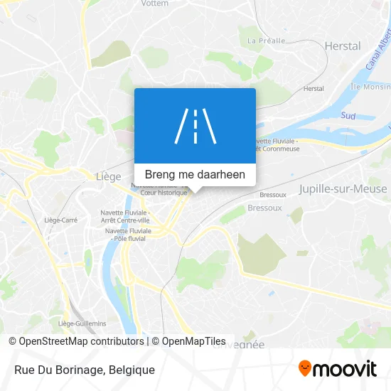 Rue Du Borinage kaart