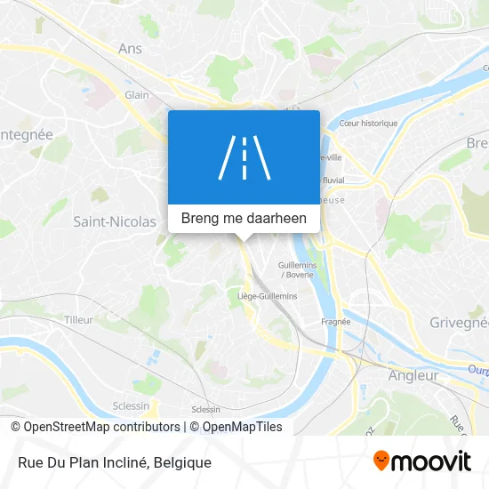 Rue Du Plan Incliné kaart