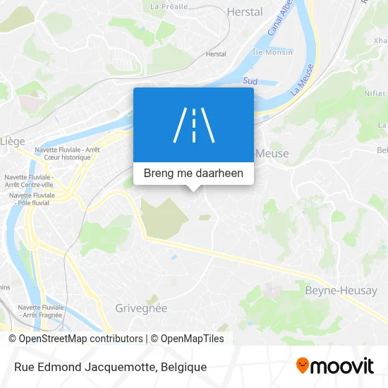 Rue Edmond Jacquemotte kaart