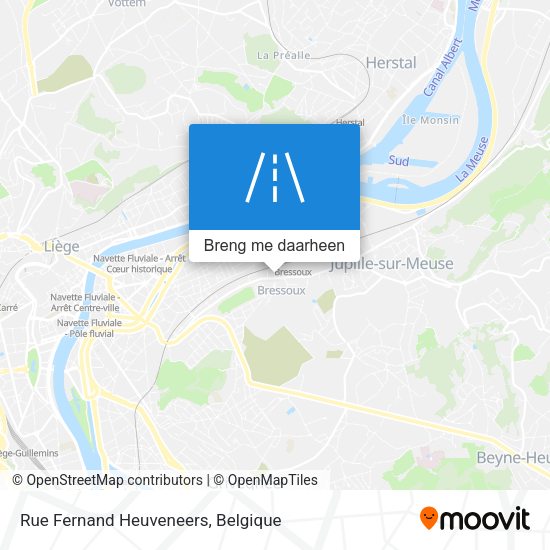 Rue Fernand Heuveneers kaart