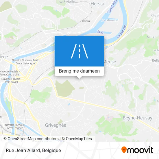 Rue Jean Allard kaart