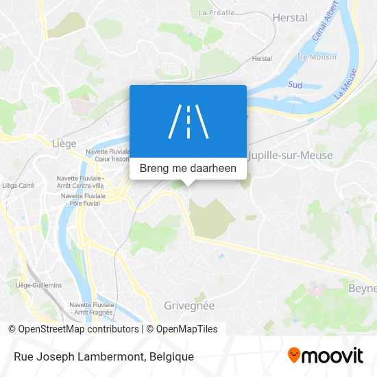 Rue Joseph Lambermont kaart
