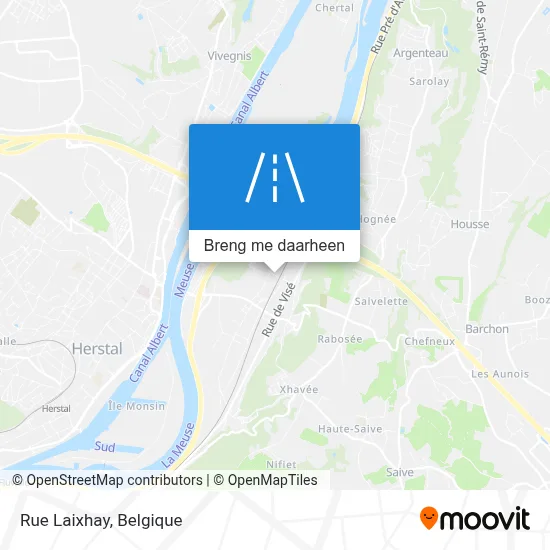 Rue Laixhay kaart