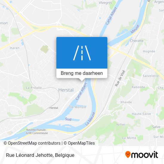 Rue Léonard Jehotte kaart