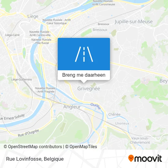 Rue Lovinfosse kaart