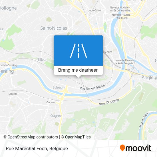 Rue Maréchal Foch kaart