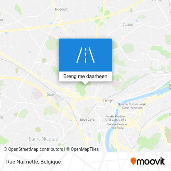 Rue Naimette kaart