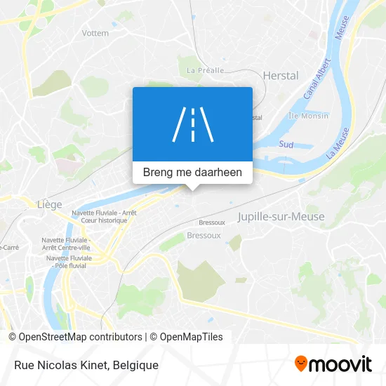 Rue Nicolas Kinet kaart