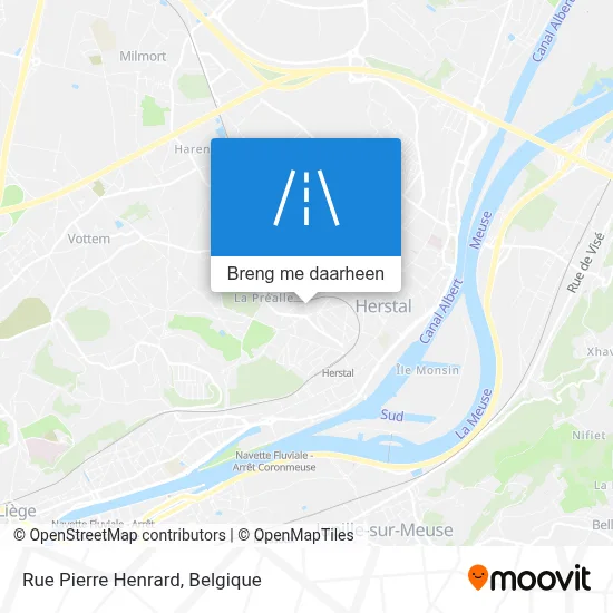 Rue Pierre Henrard kaart