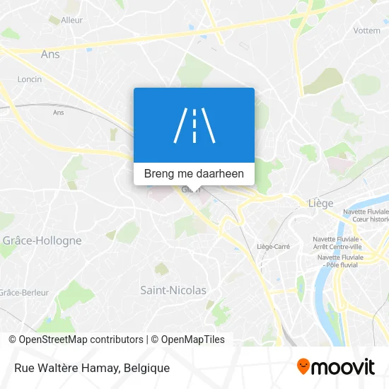 Rue Waltère Hamay kaart