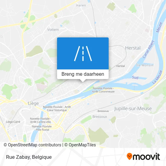 Rue Zabay kaart