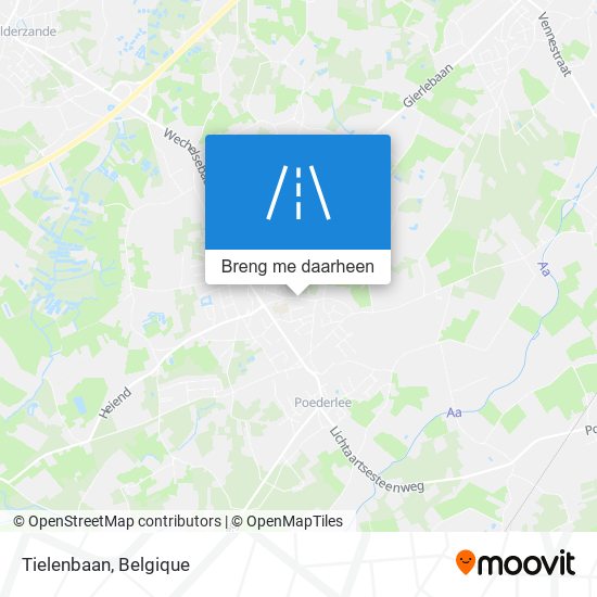 Tielenbaan kaart