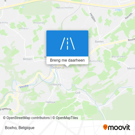 Boxho kaart
