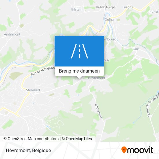 Hèvremont kaart