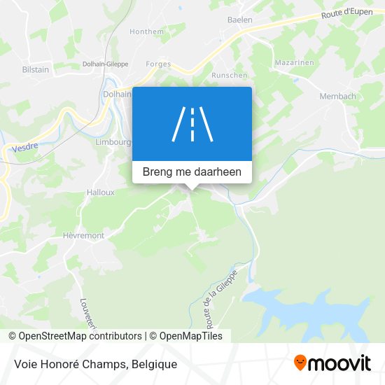 Voie Honoré Champs kaart