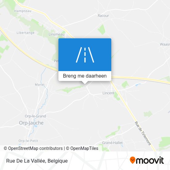 Rue De La Vallée kaart